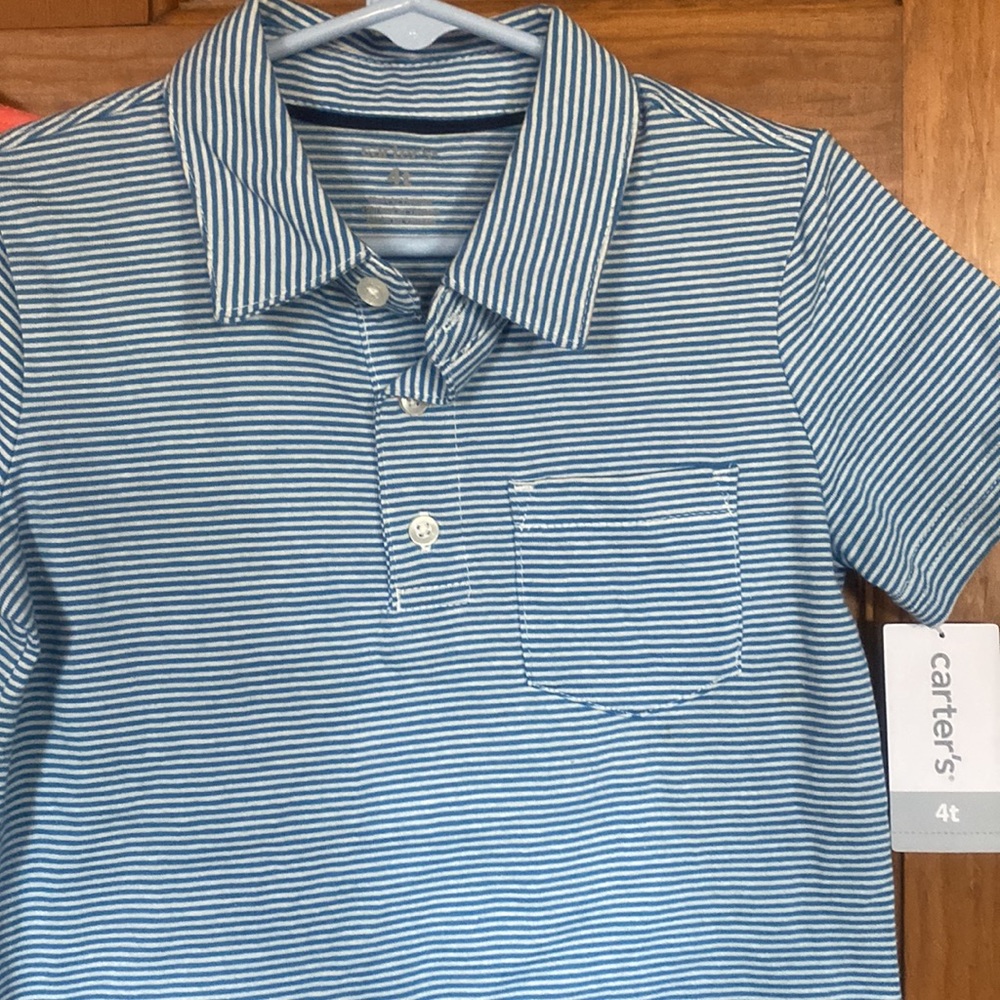 NWT Carter’s 4t/4 polo shirts - Picture 4 of 7